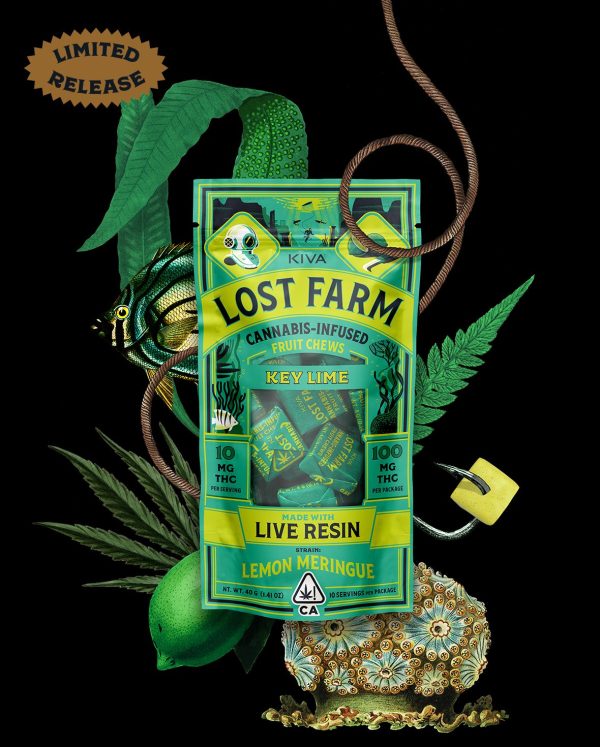 Lost Farm 10mg Key Lime x Lemon Meringue Cannabis Chews Edible
