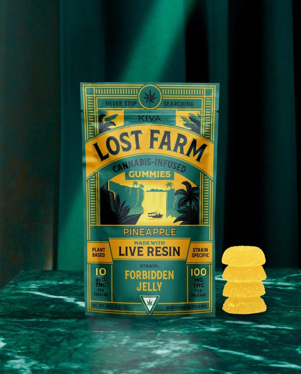 Lost Farm 10mg Pineapple x Forbidden Jelly Cannabis Edibles Gummy