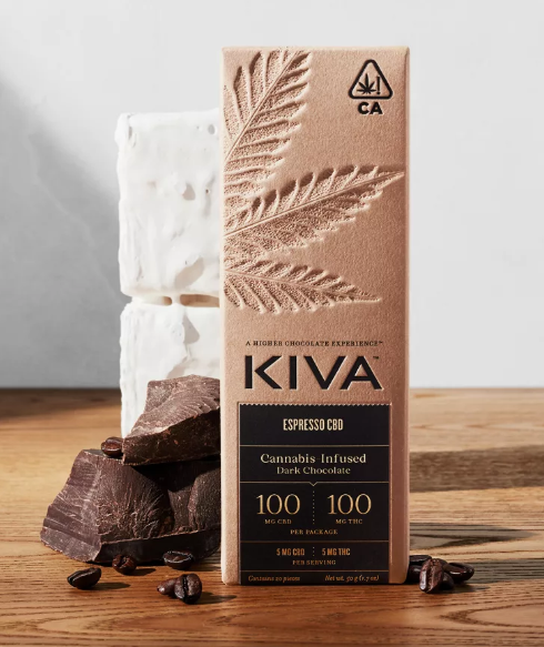 espresso dark chocolate cbd 1:1 bar